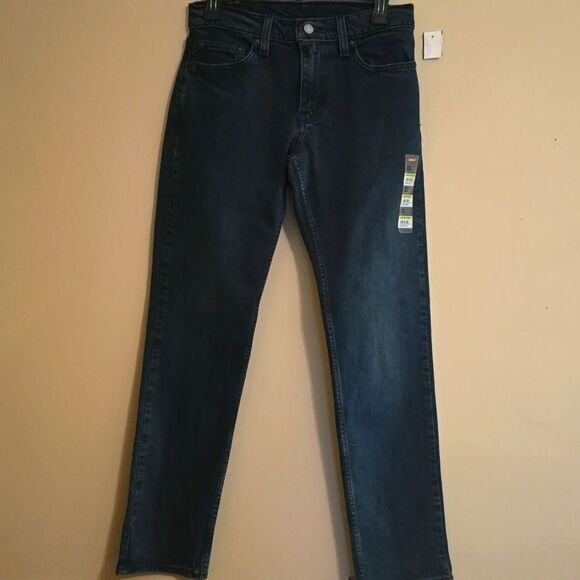 New Levi's 511 Flex 28x30 Men's Dark Wash Slim Straight leg Denim Jeans - Picture 1 of 10